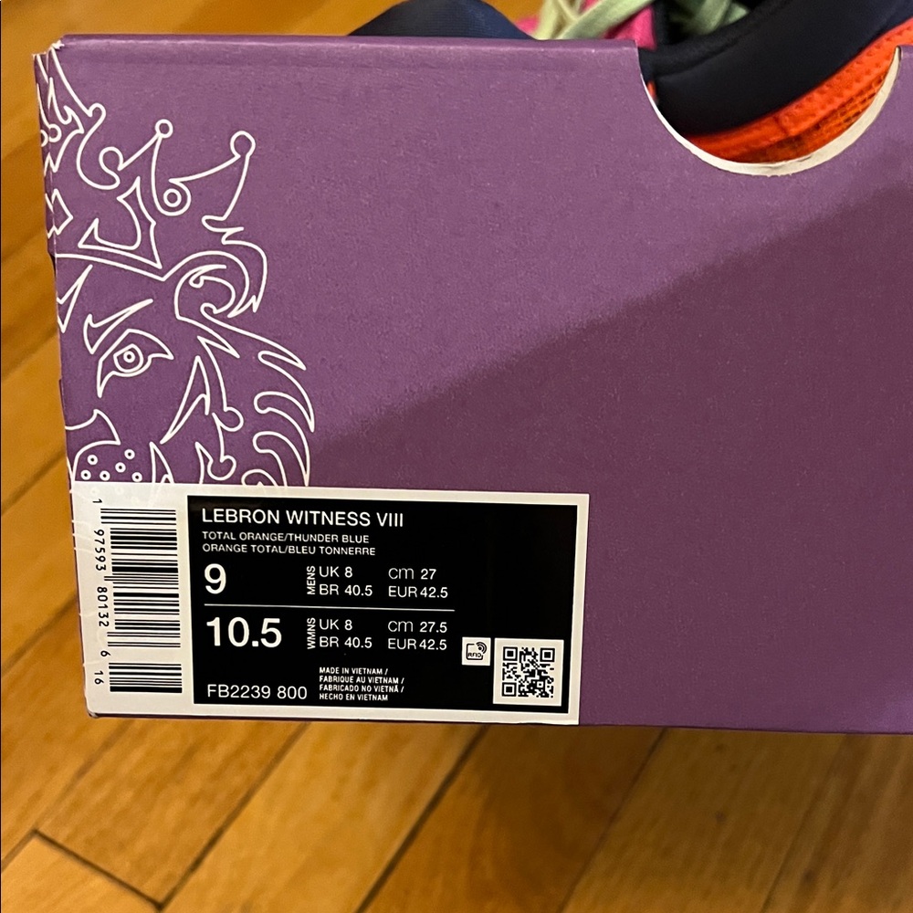 Nike' Orange and Pink Sneakers - Picture 2 of 14